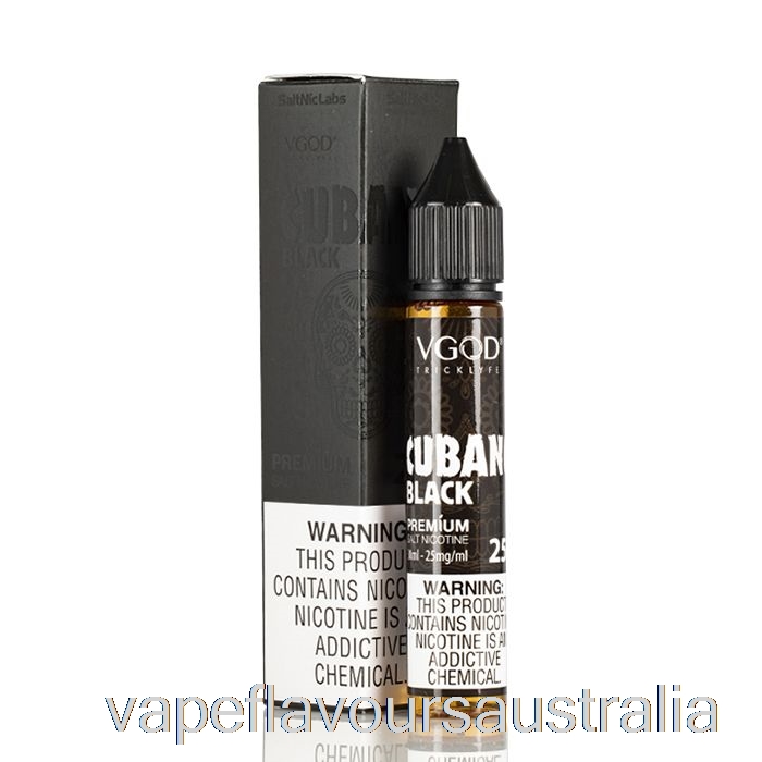 Vape Nicotine Australia Cubano Black - VGOD SaltNic - 30mL 50mg